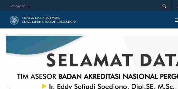 Studi Telematika Geografi Lingkungan Universitas Gadjah Mada